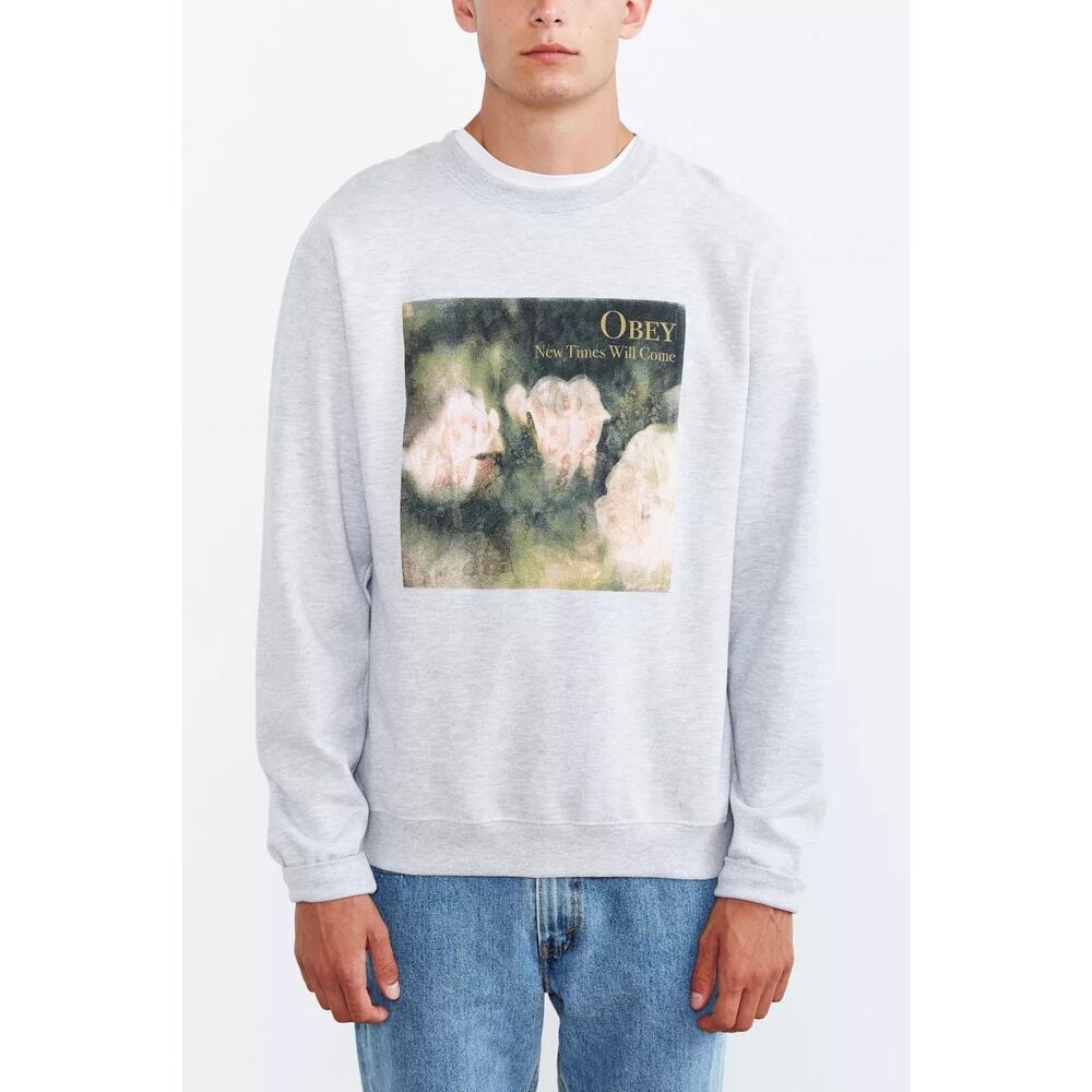 Obey | New Times Will Come-Watercolor Effect-Sweatshirt | Size Medium